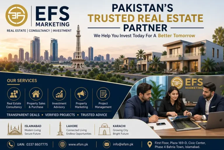 Blue World City Islamabad: Why EFS Marketing Is the Leading Real Estate Marketing Agency in Pakistan
